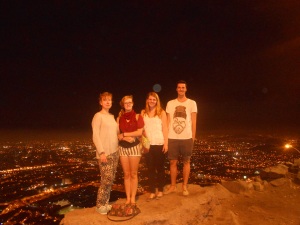 Lima mit meinen alten Schulfreunden Sarah, Rebecca und Justus 
